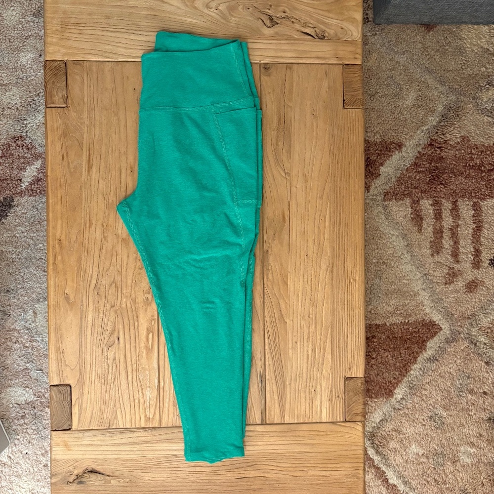 Beyond Yoga Spacedye Out Of Pocket High-Waisted Midi Leggings, Green,  2X, NWOT